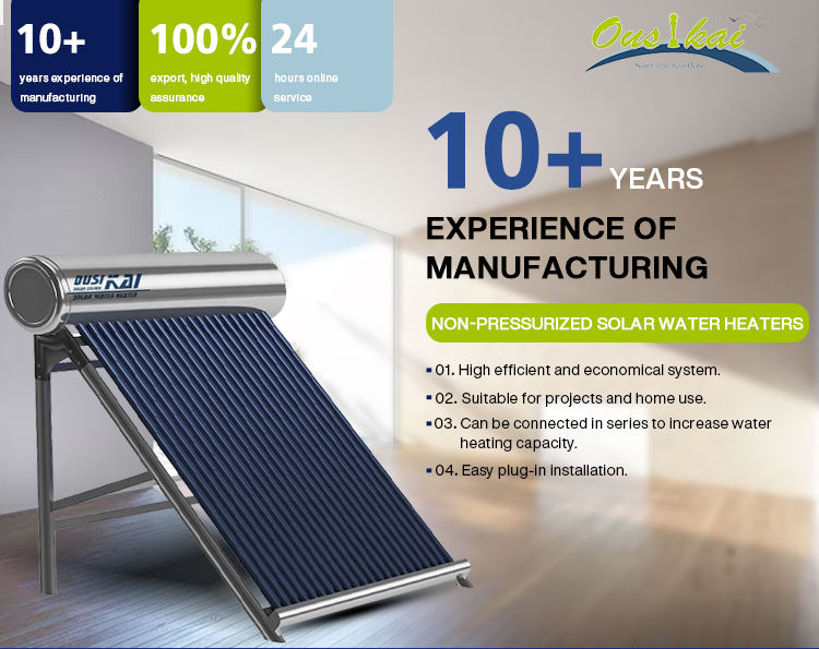 Low Pressure Stainless Steel Solar Water Heater System