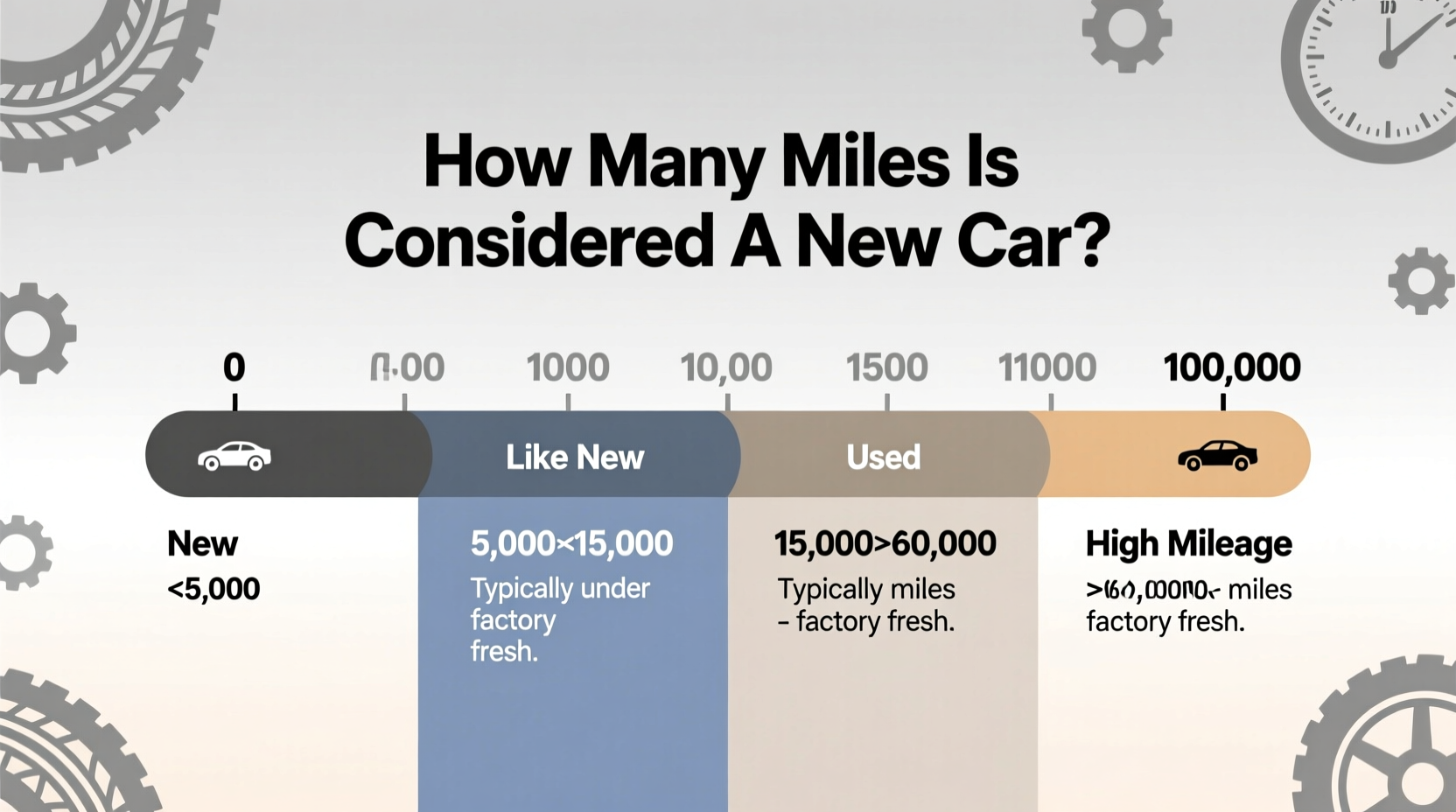 how many miles is considered a new car