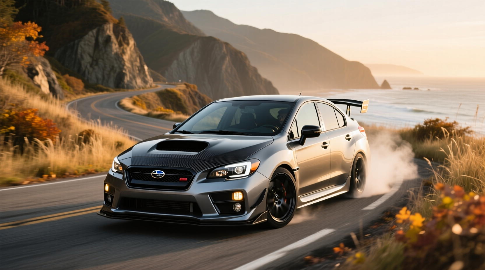 Subaru WRX Hatchback Interior - Sport Seats and Steering Wheel