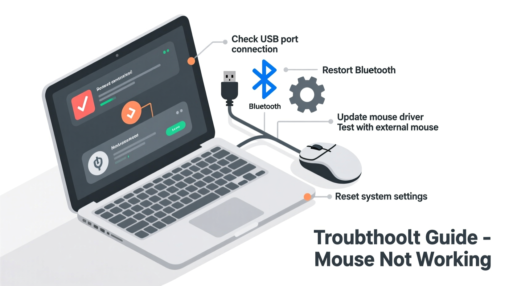 mouse not working on laptop troubleshoot fix it