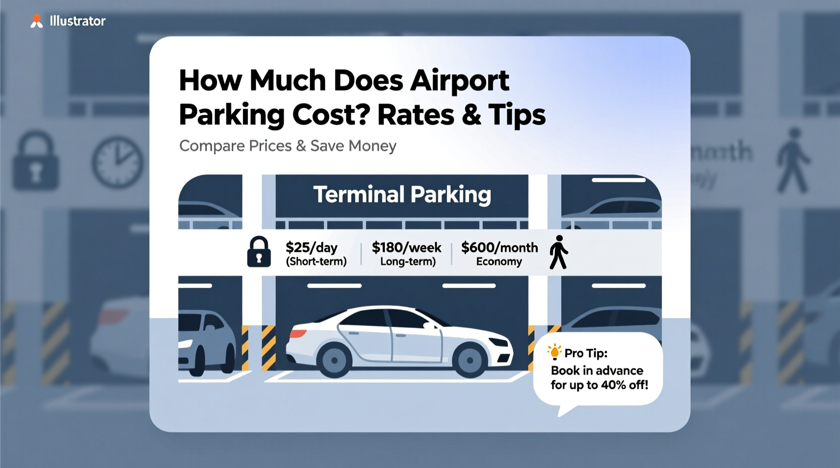 how much does it cost to park car at airport