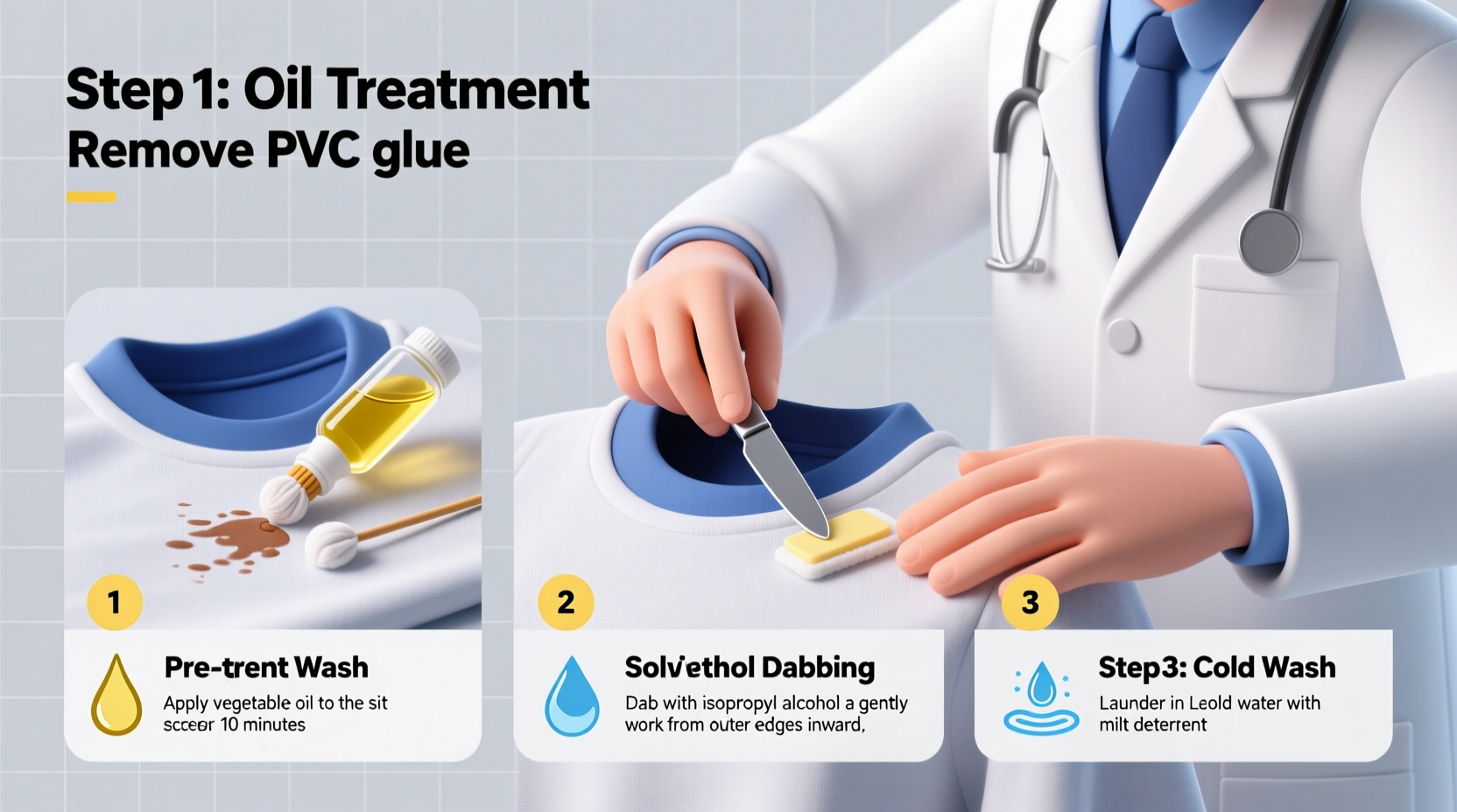 effective methods to remove pvc glue from clothes without damaging fabric
