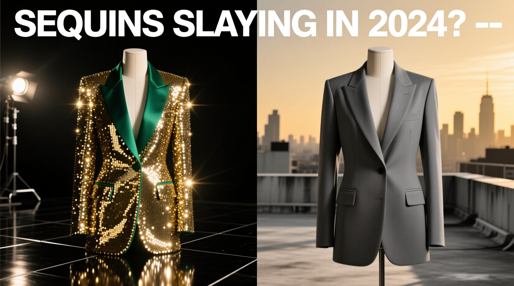 sequin blazer vs plain blazer are sequins out of style or still slaying in 2024