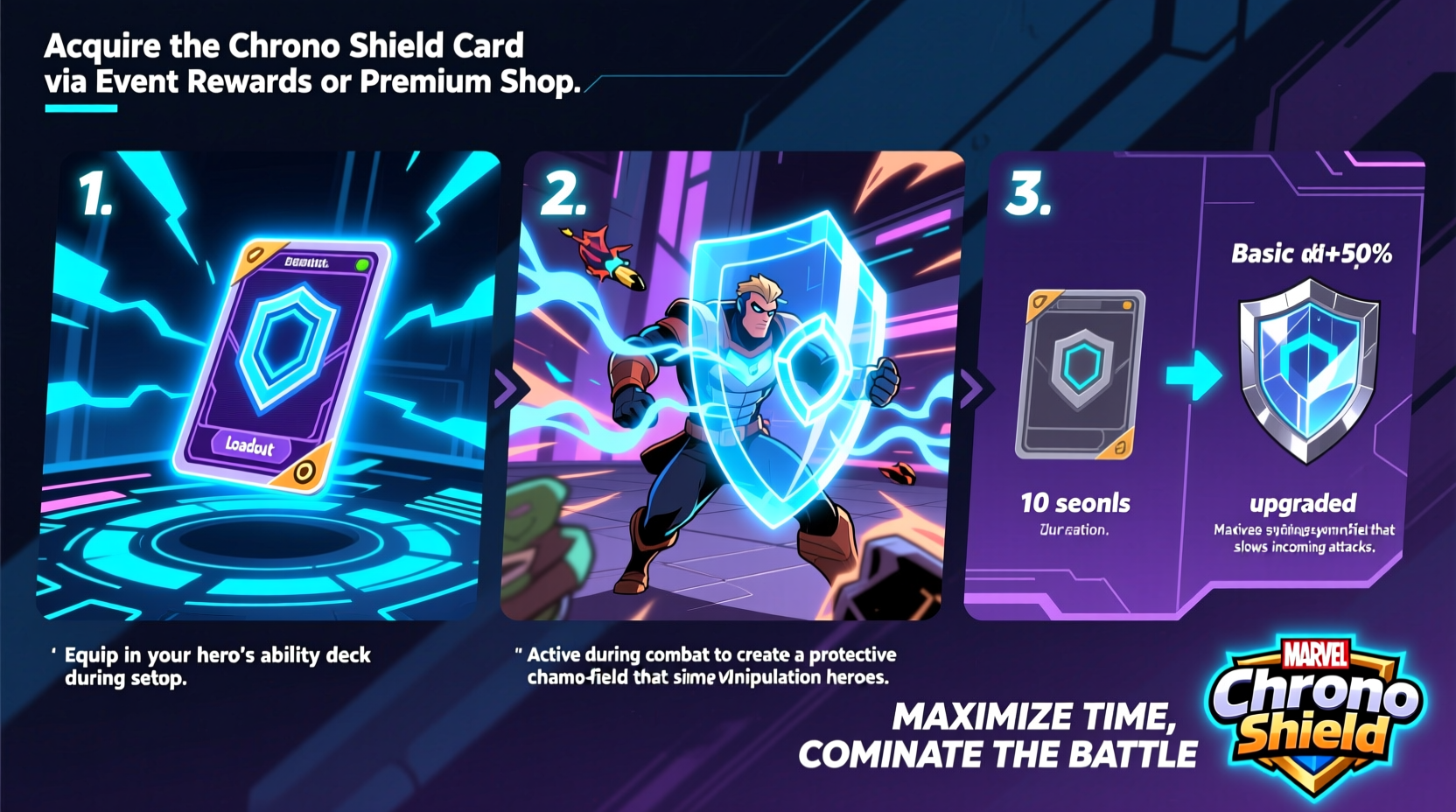 step by step guide to activating and maximizing your chrono shield card in marvel rivals