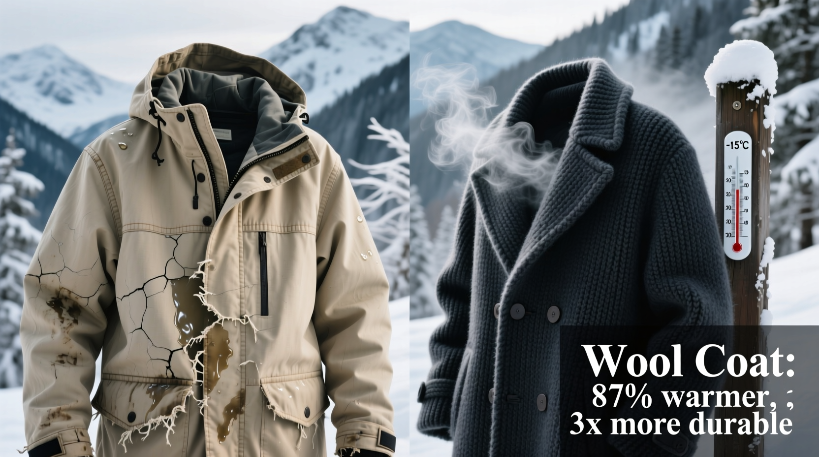 canvas vs wool coat which one is warmer and more durable for winter