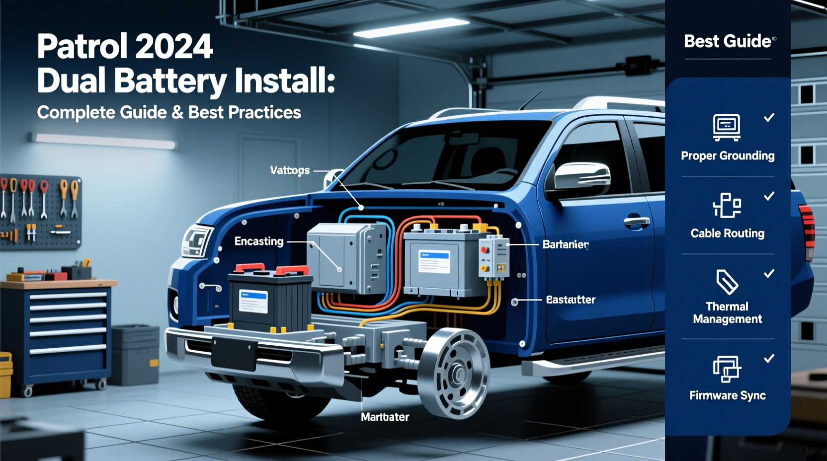 patrol 2024 dual battery install