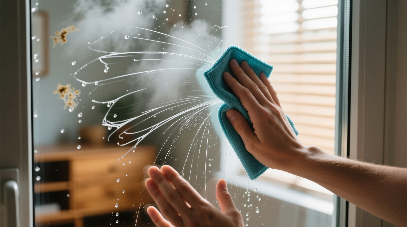 how to clean cloudy glass