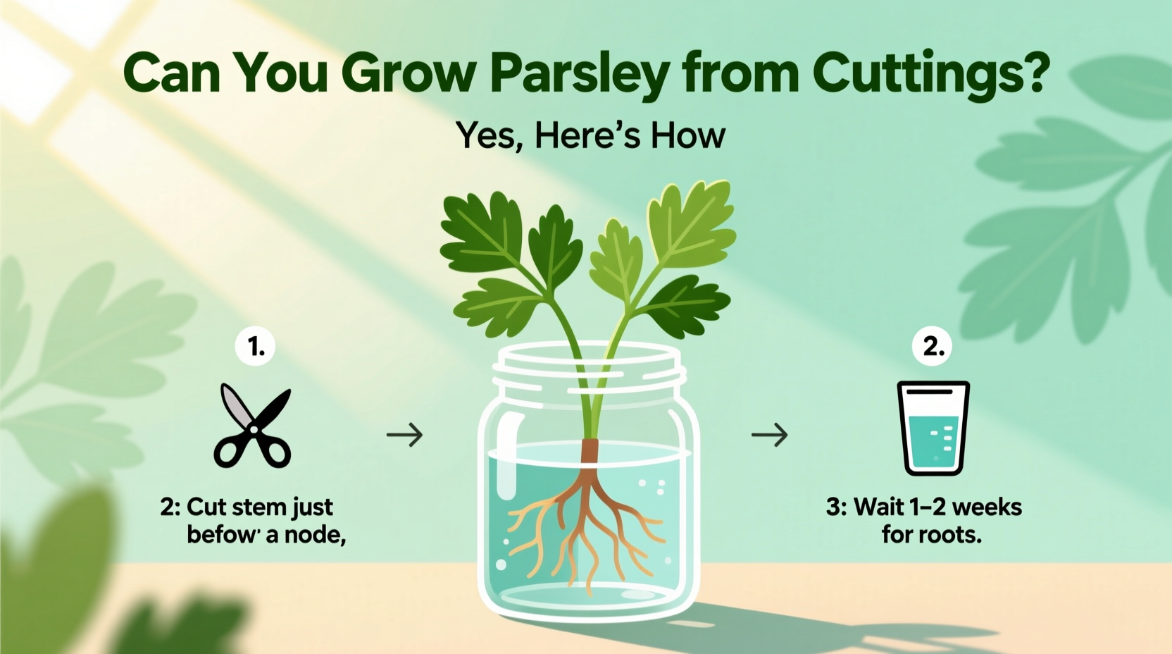 can you grow parsley from cuttings