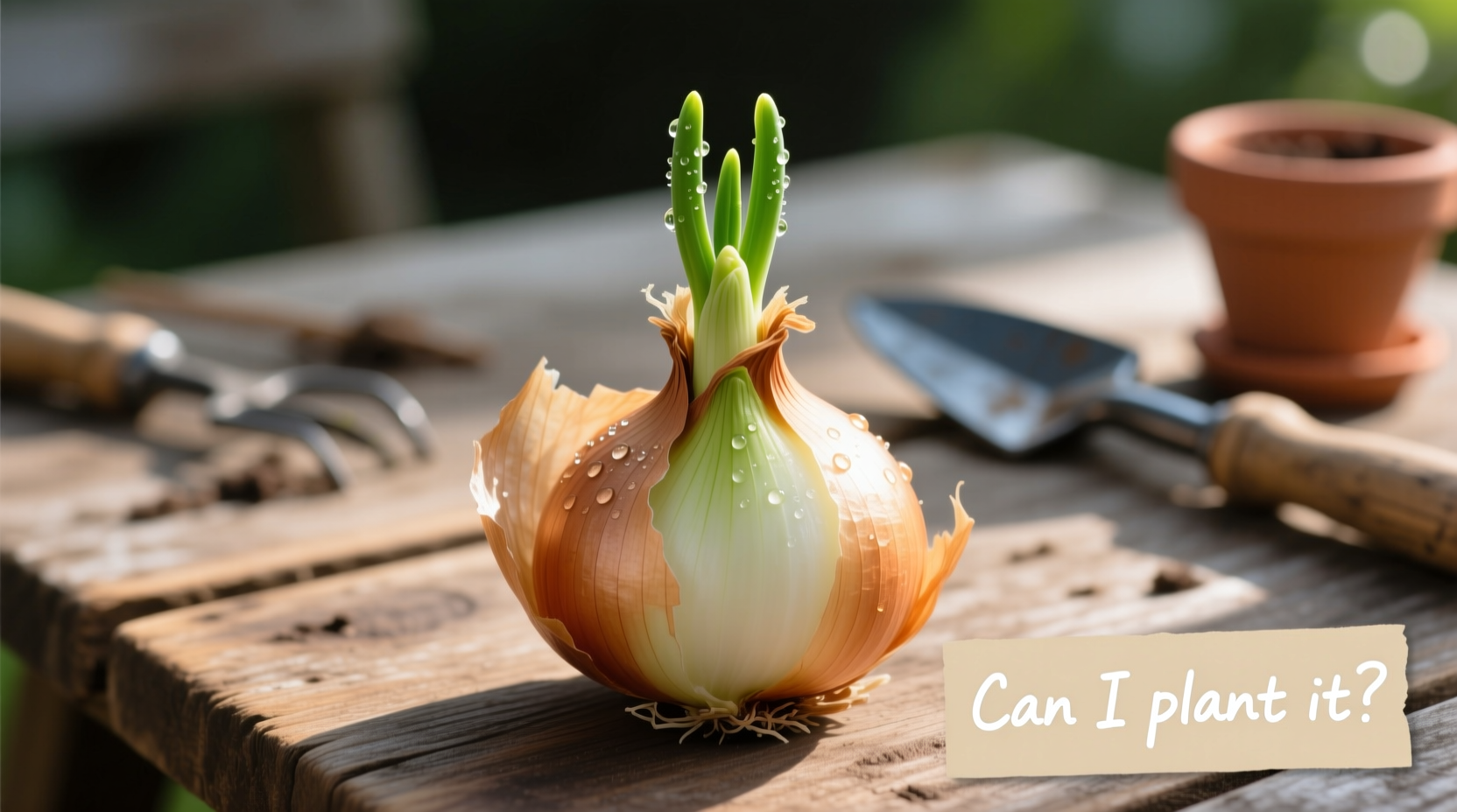 my onion is sprouting can i plant it