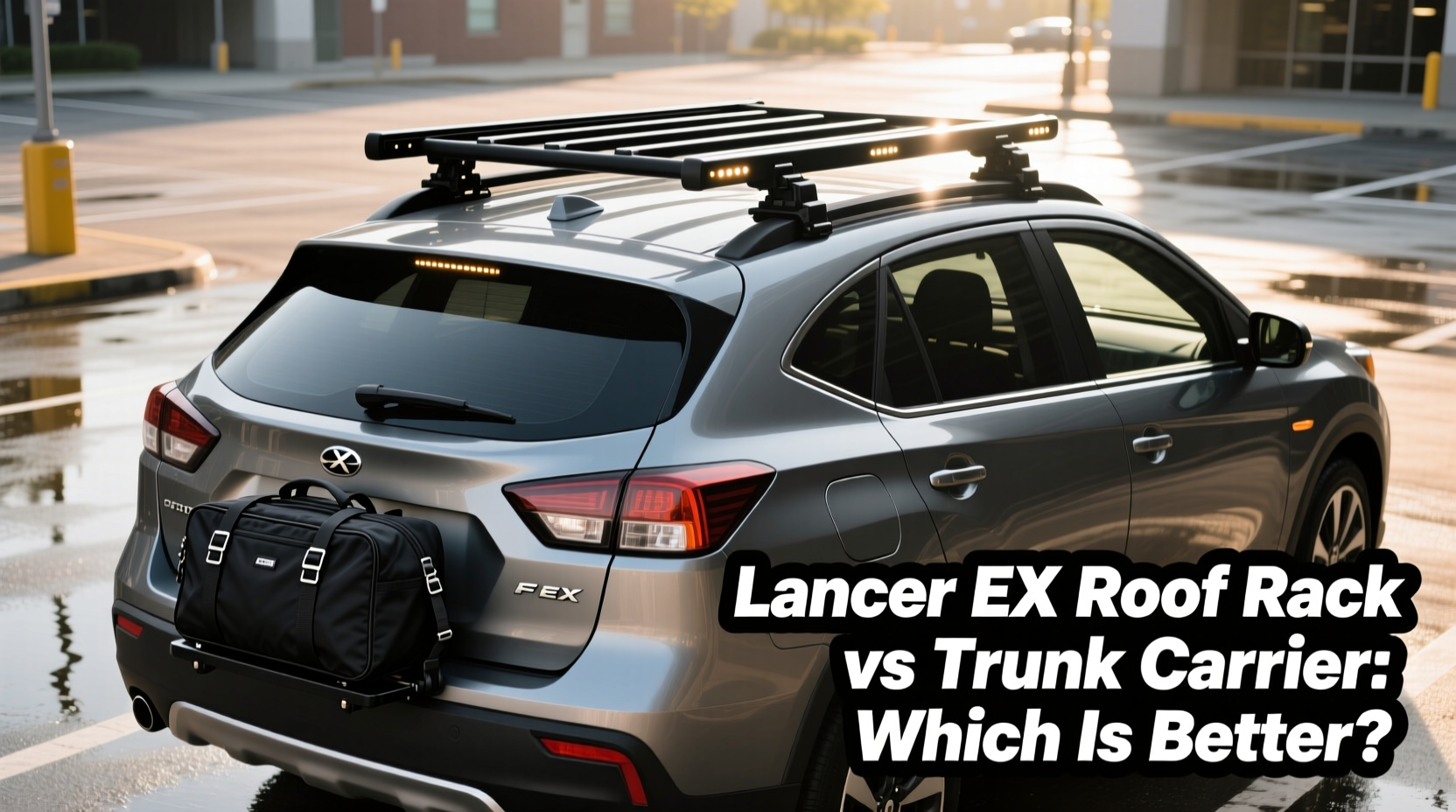 lancer ex roof rack vs trunk carrier