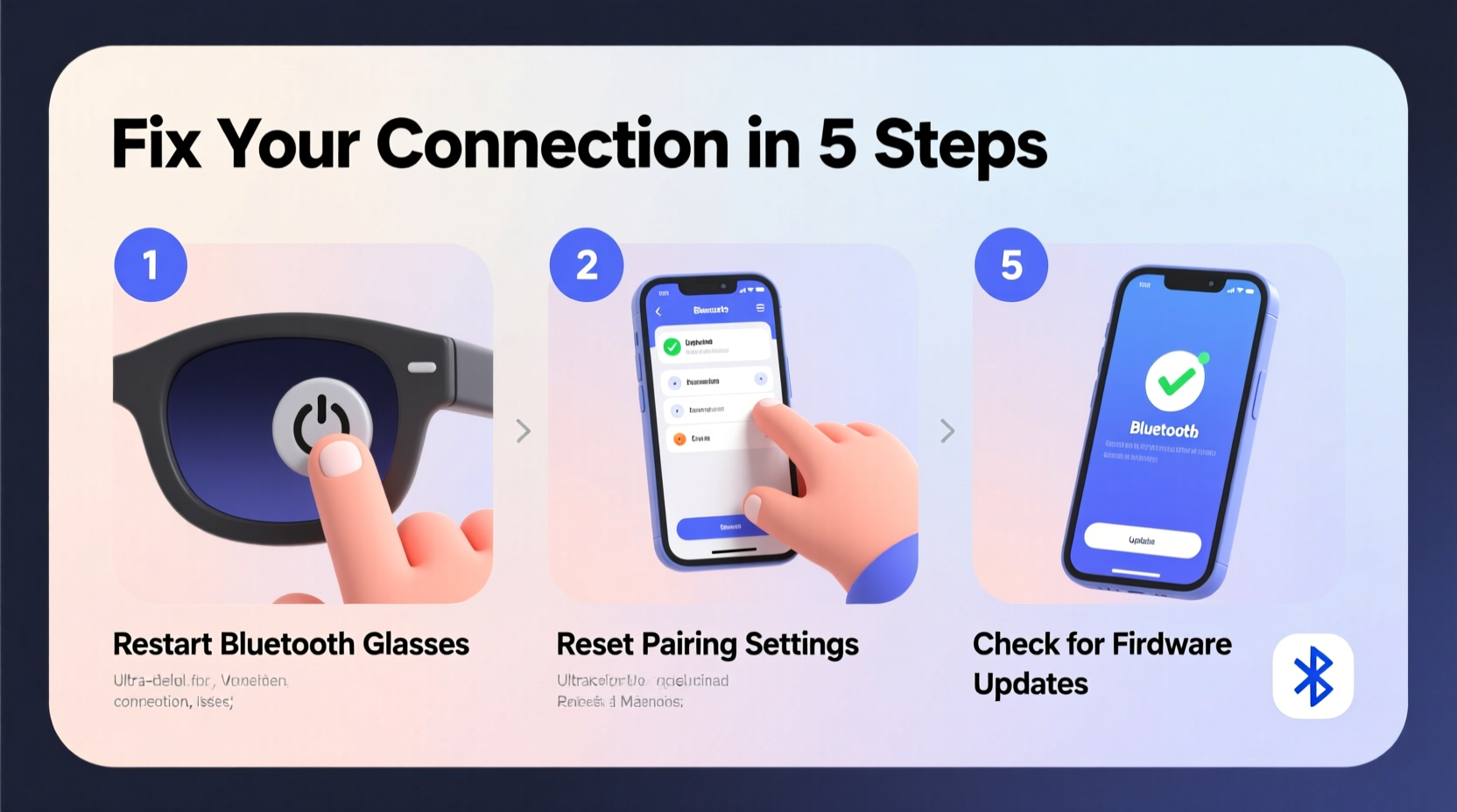 Expert Tips To Quickly Fix Common Bluetooth Glasses Connection ...