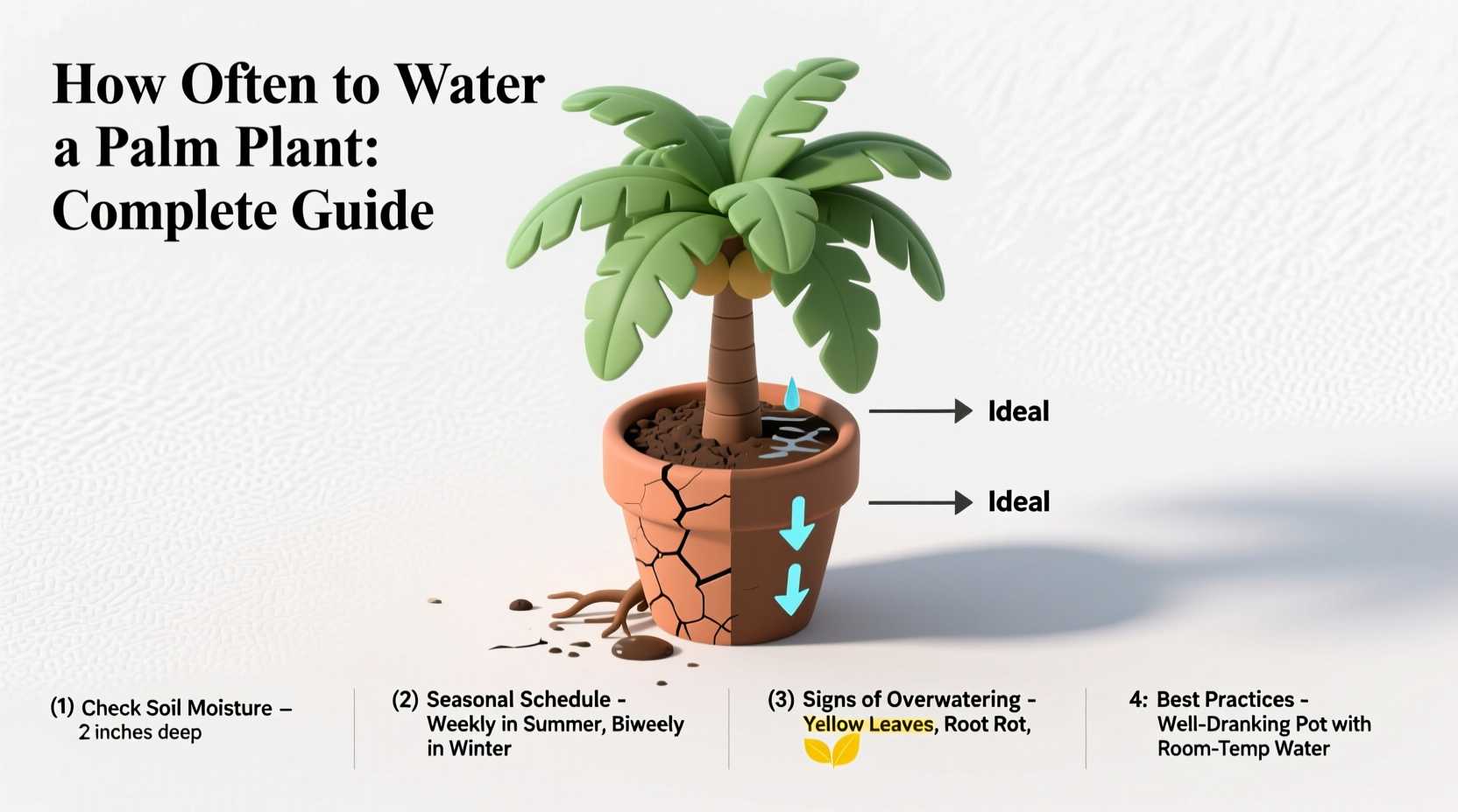 how often to water a palm plant