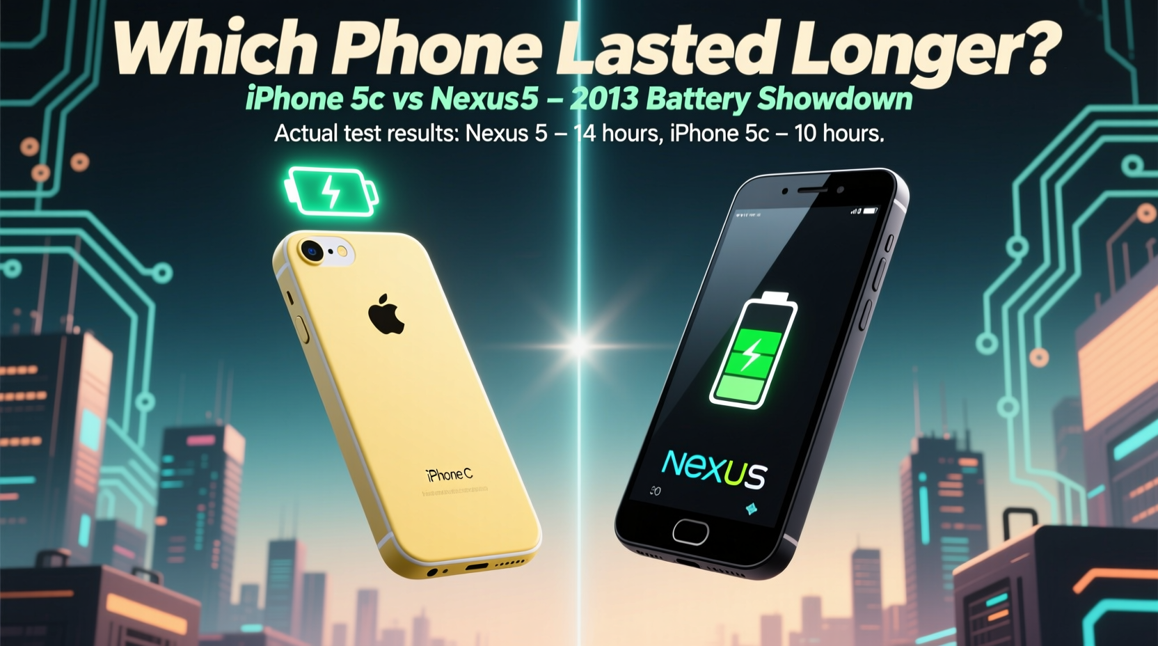 iphone 5c vs nexus 5 which phone actually had the better battery life back then