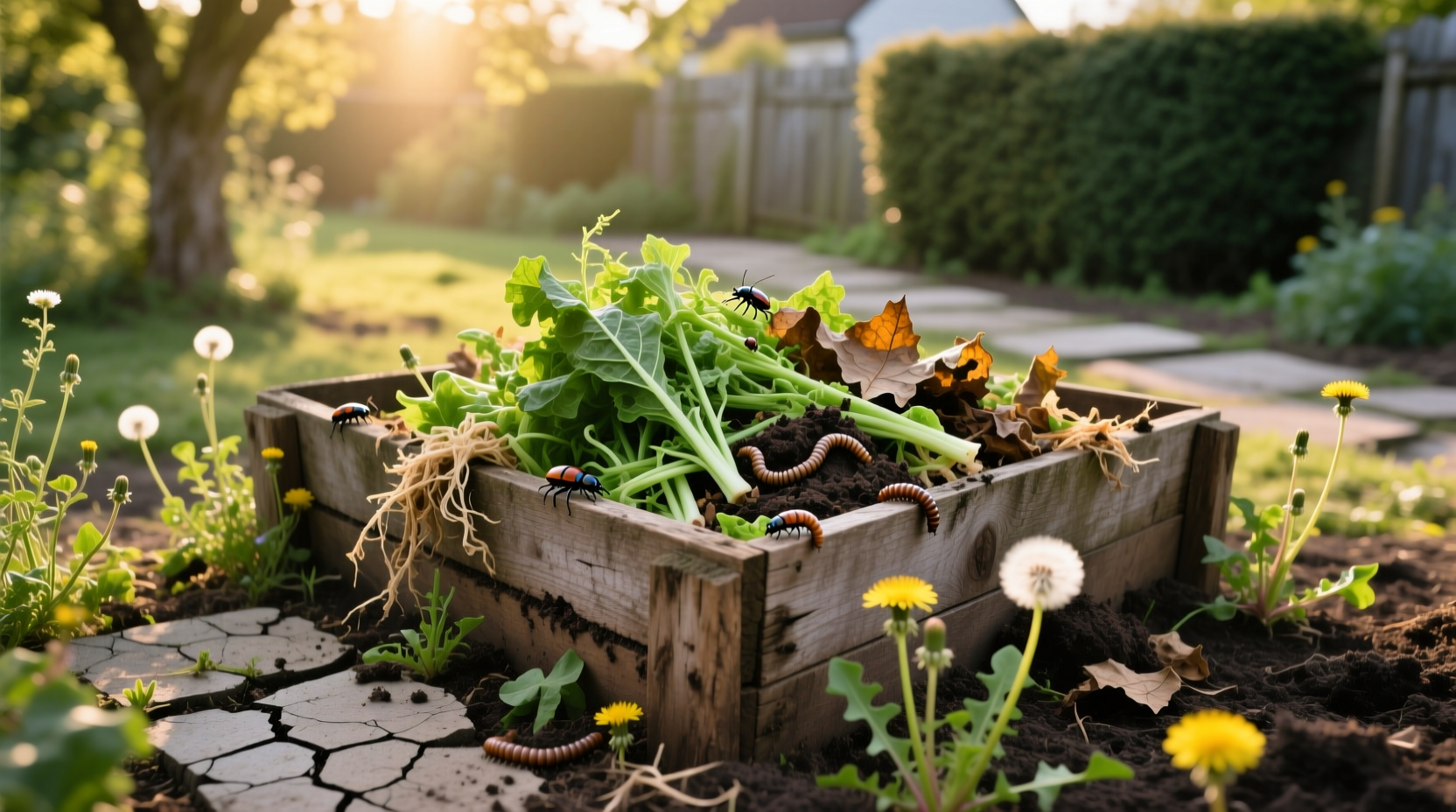 composting weeds