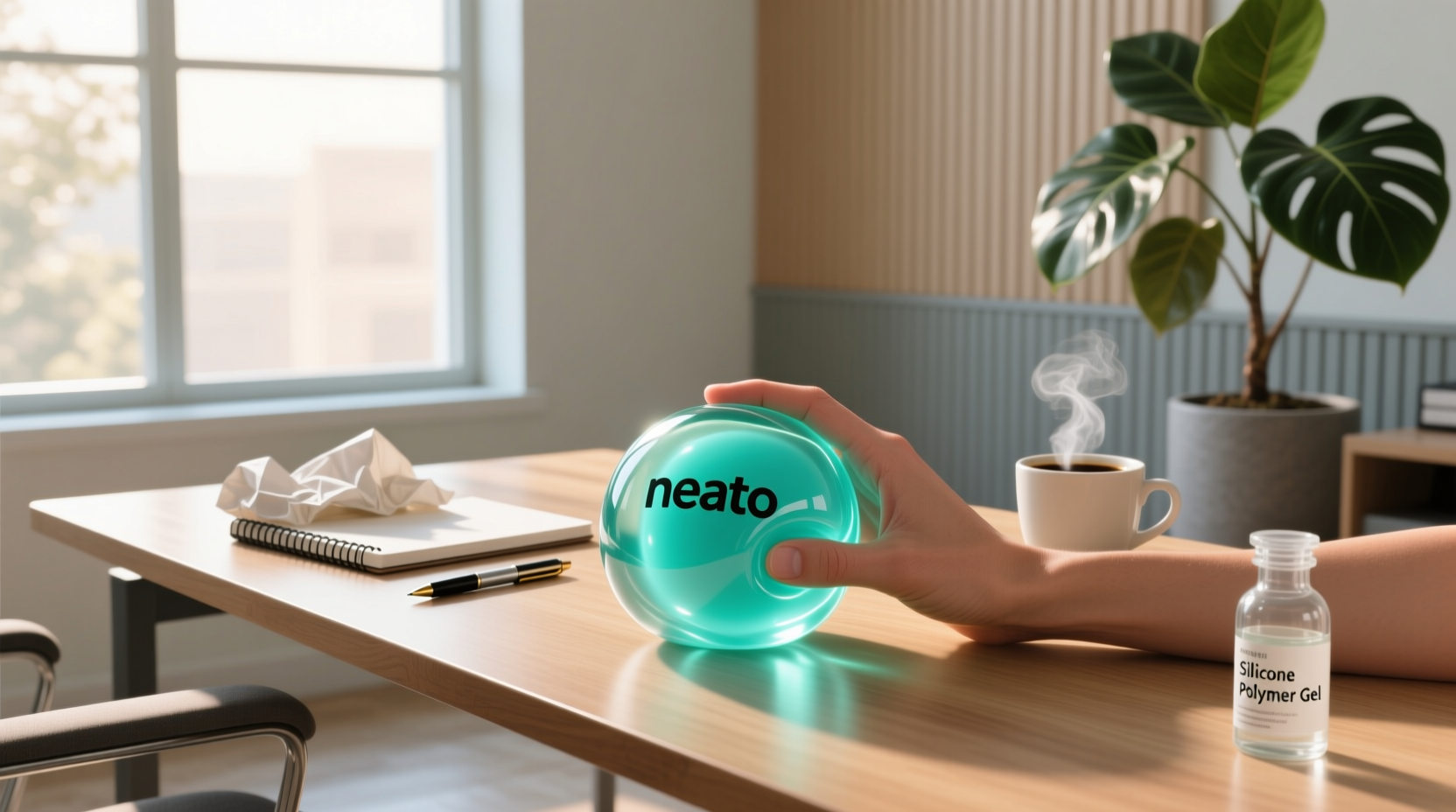 what is the squishy stuff in stress balls 