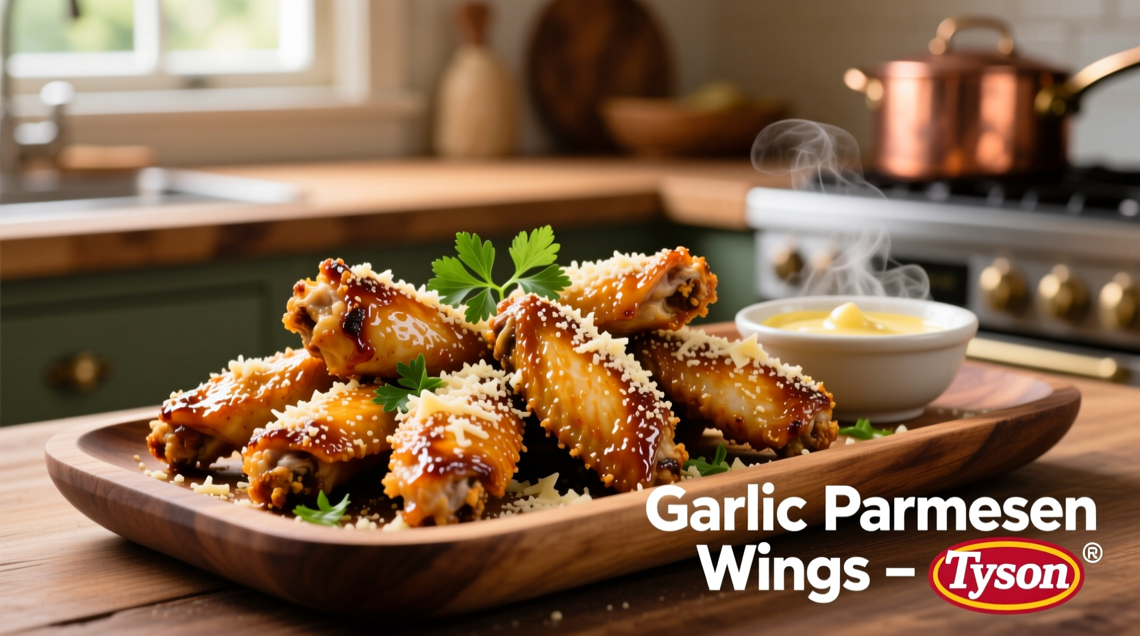 tyson garlic parmesan wings