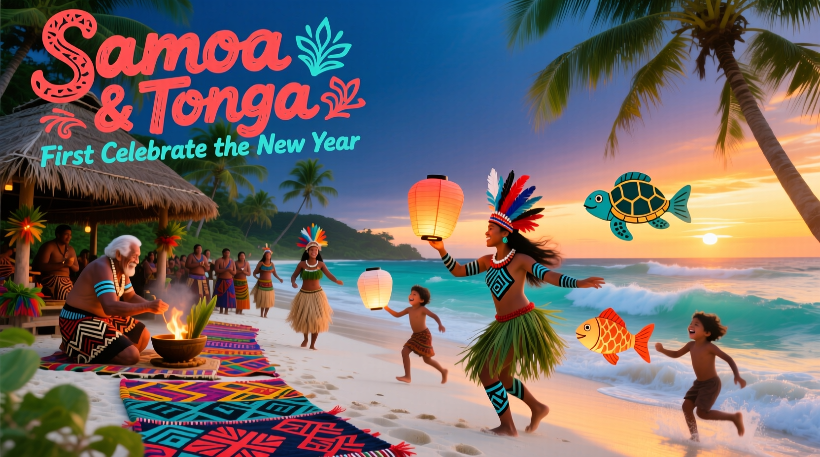 who is first celebrating new year