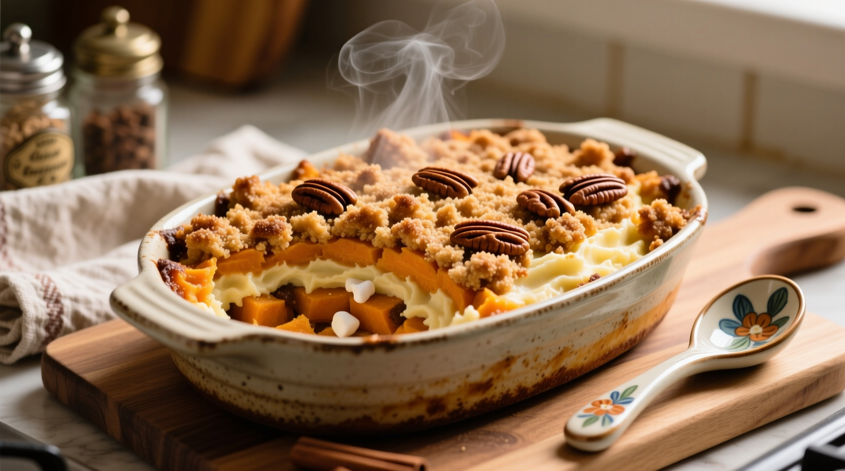 Perfect Marshmallow-Free Sweet Potato Casserole Recipe