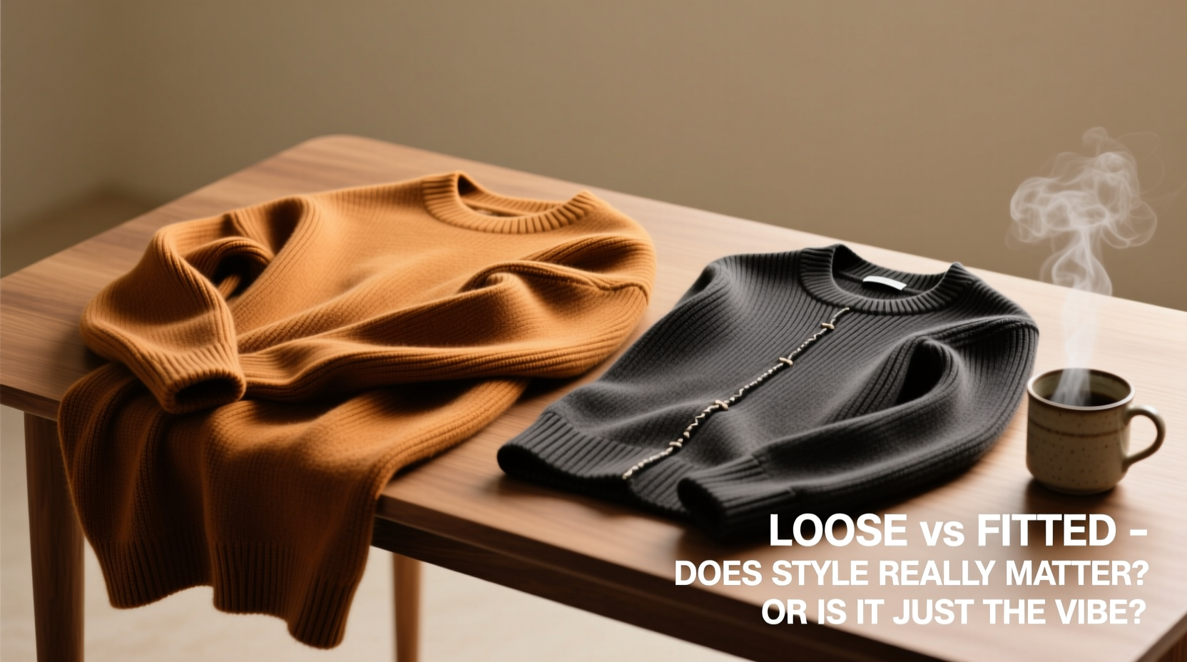 loose vs fitted knit sweaters does the style really matter or is it just the vibe