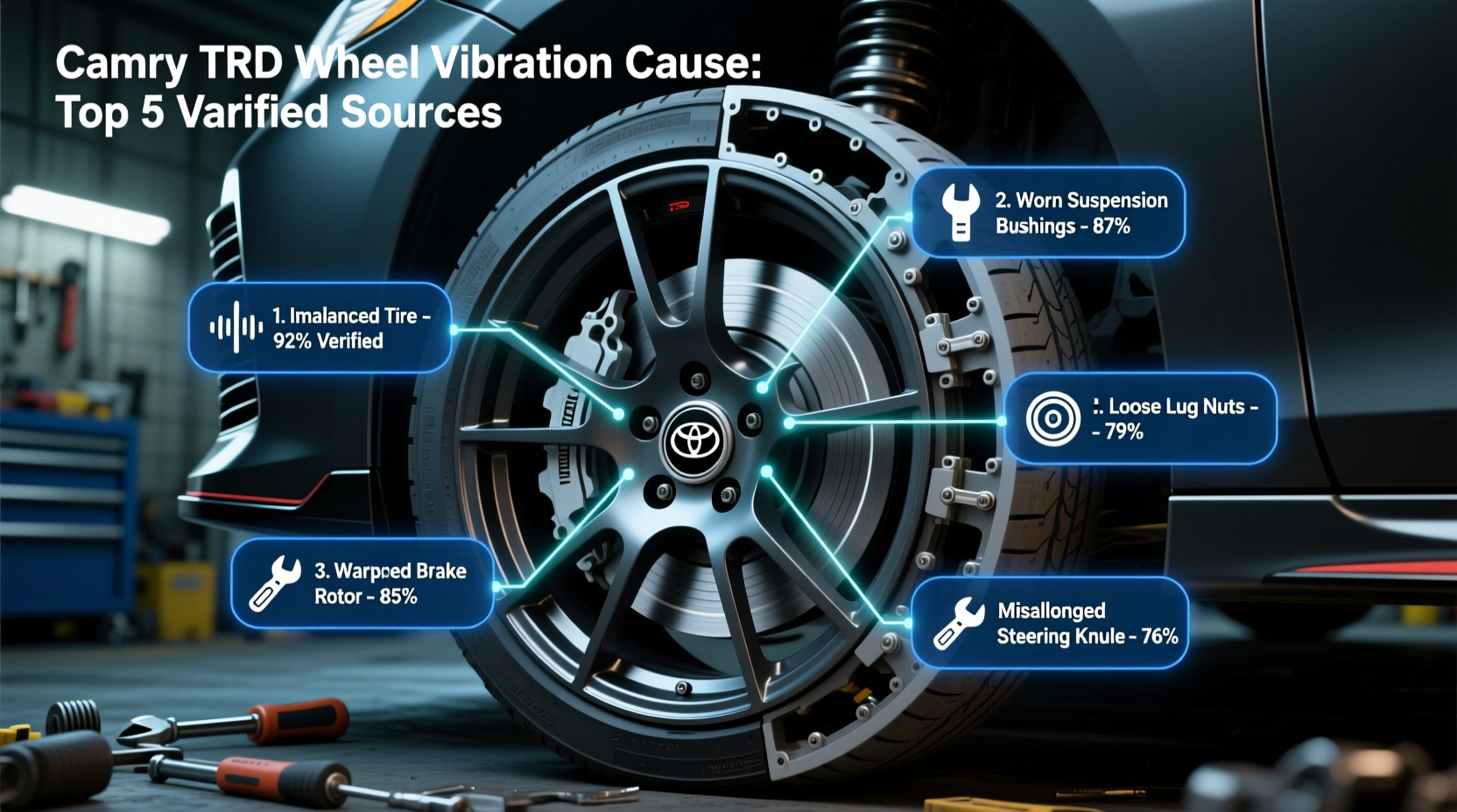 camry trd wheel vibration cause