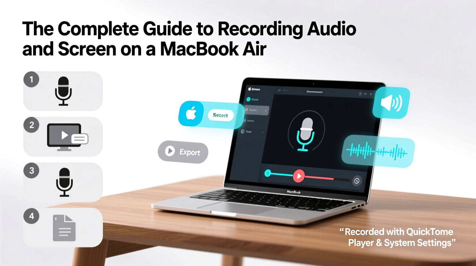 the complete guide to recording audio and screen on a macbook air