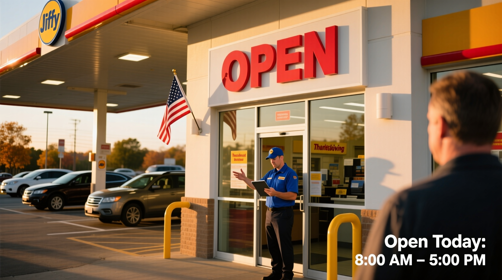 is jiffy lube open on thanksgiving