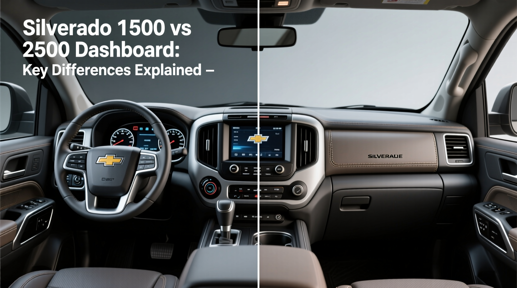 silverado 1500 vs 2500 dashboard