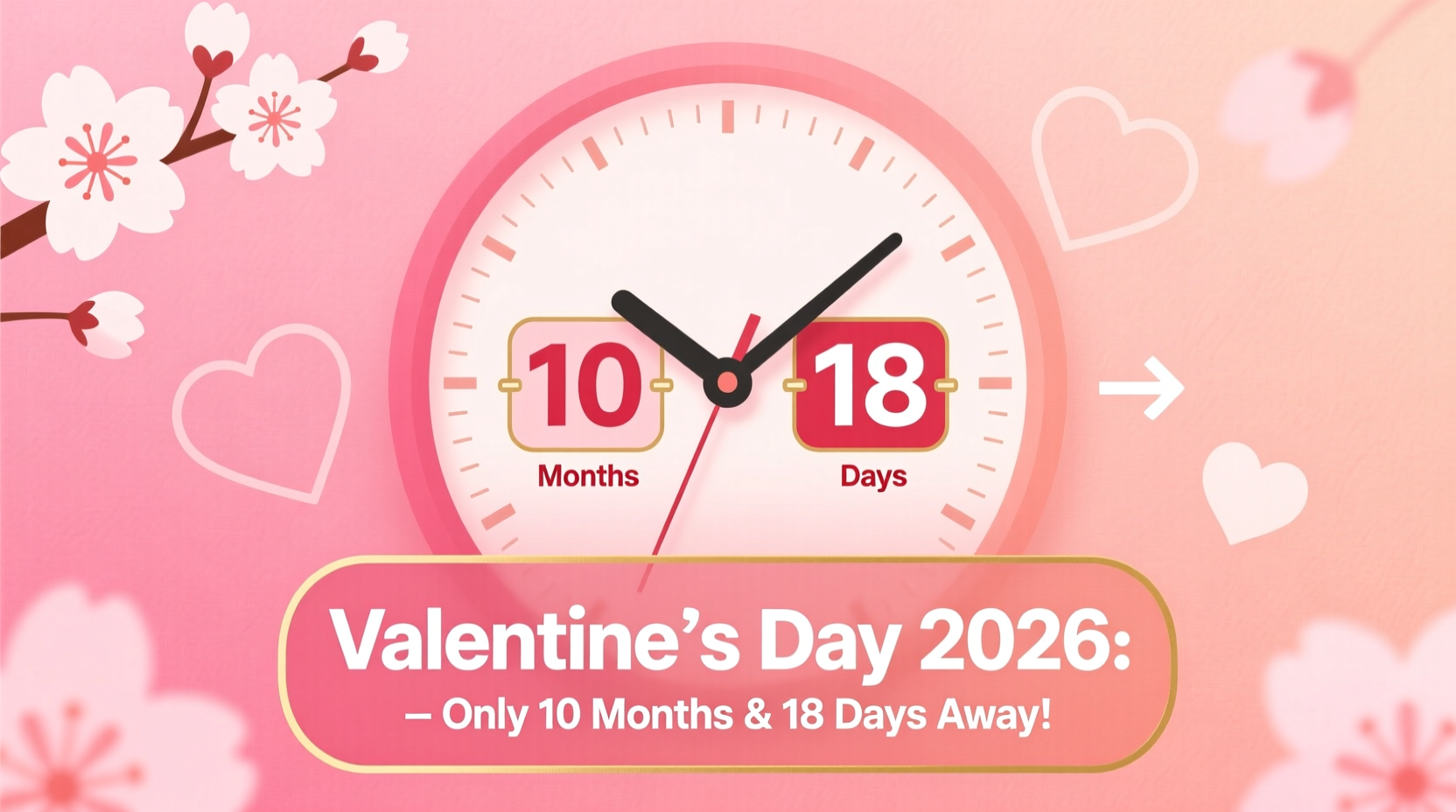 how many months and days until valentines day