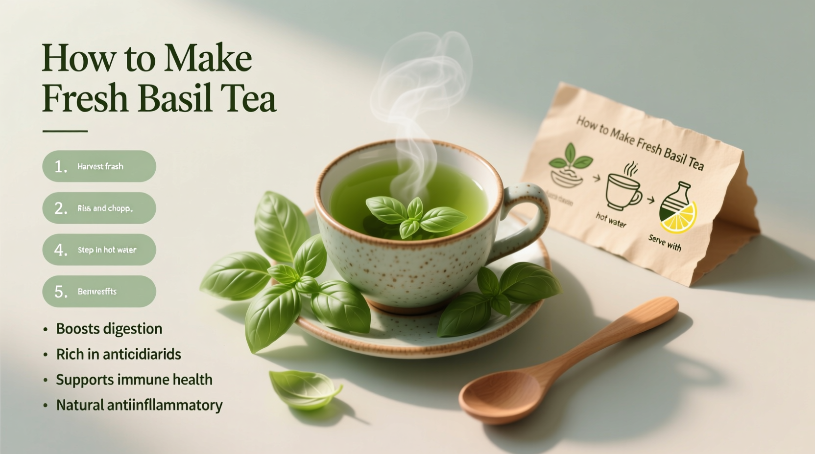 how to make fresh basil tea