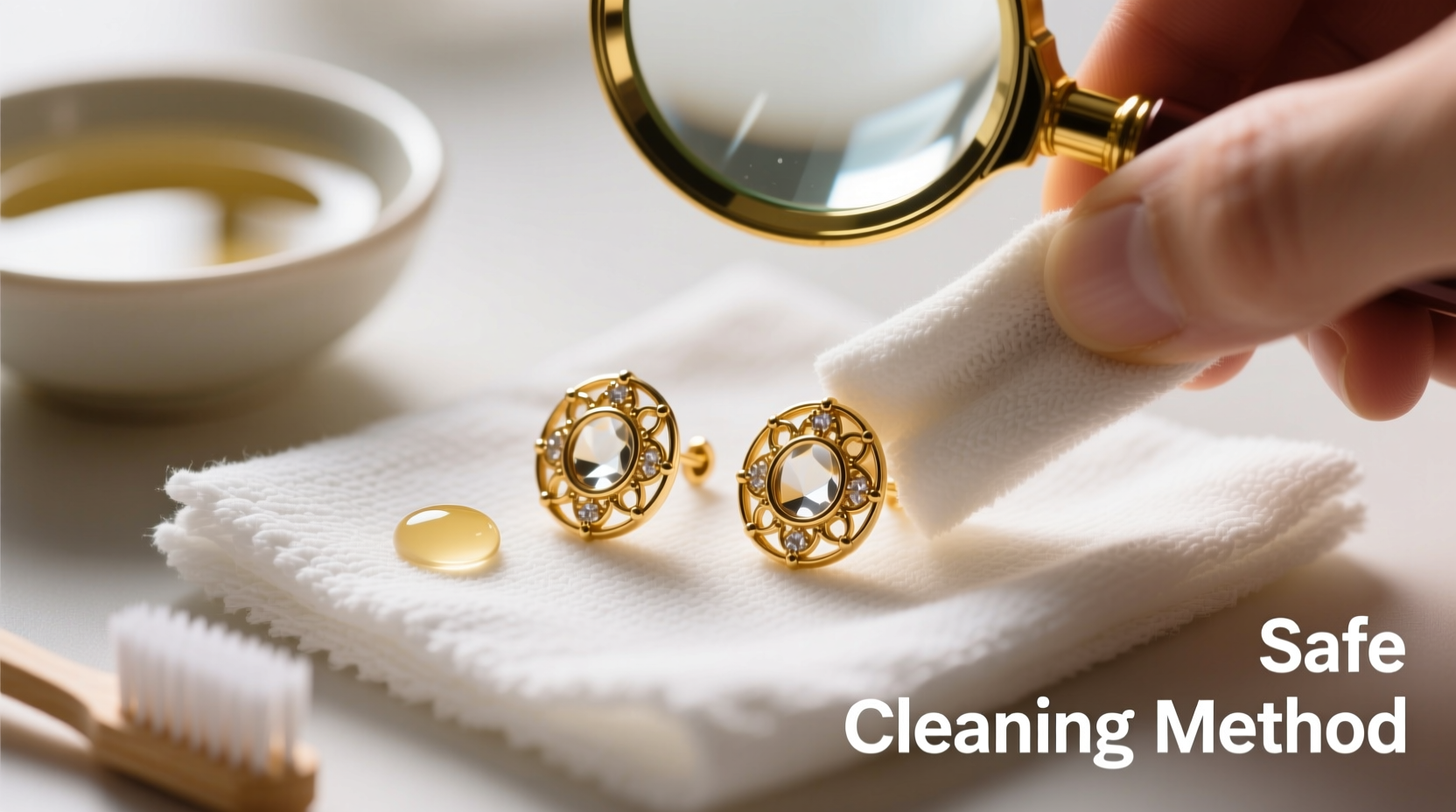 safe and effective methods to clean gold earrings without causing damage
