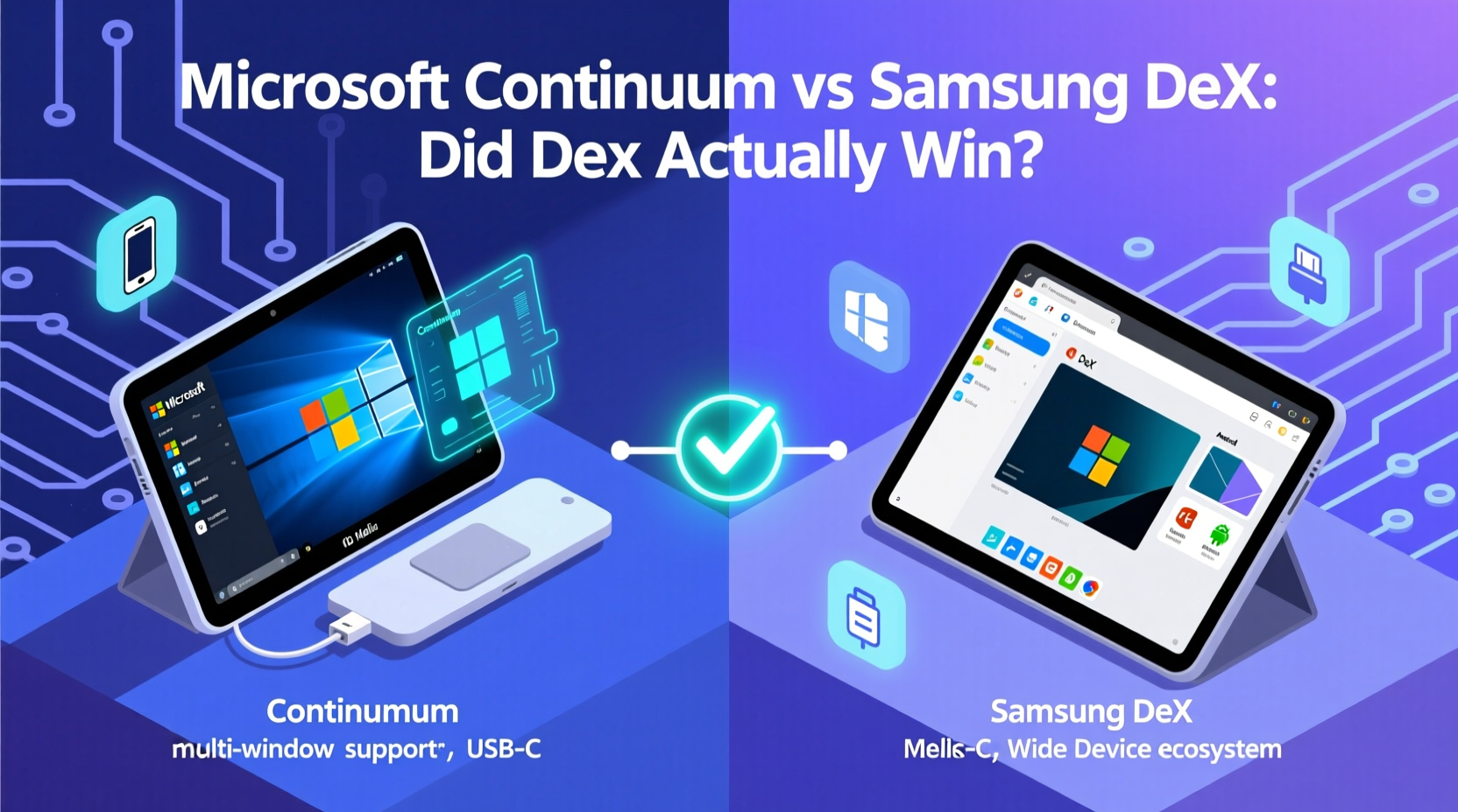 microsoft continuum vs samsung dex did dex actually win and why