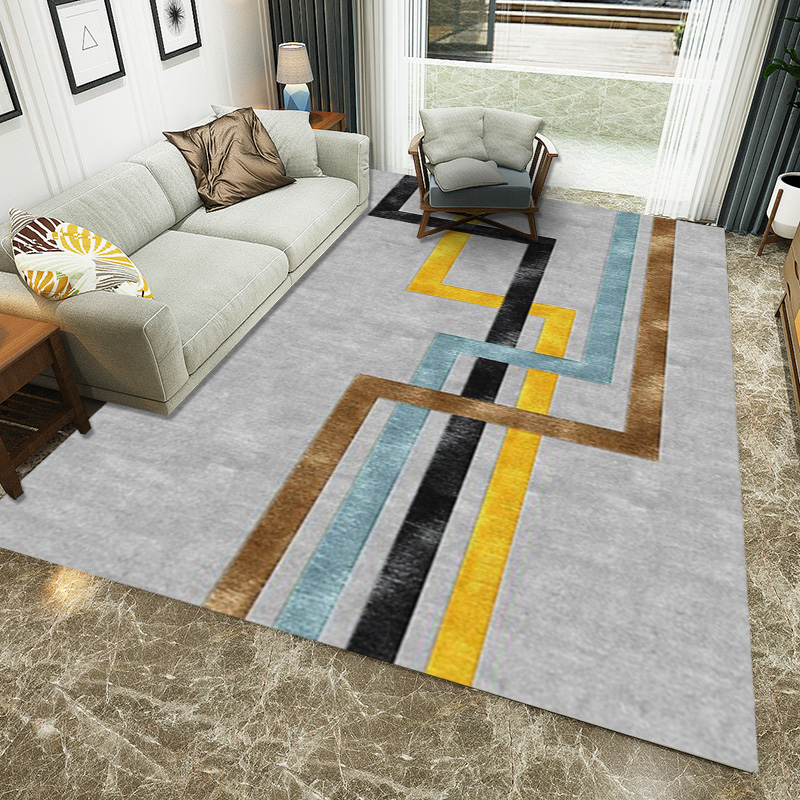 New style Nordic wind big carpet work fine soft non -slippery on moldy easy  clean living room carpet