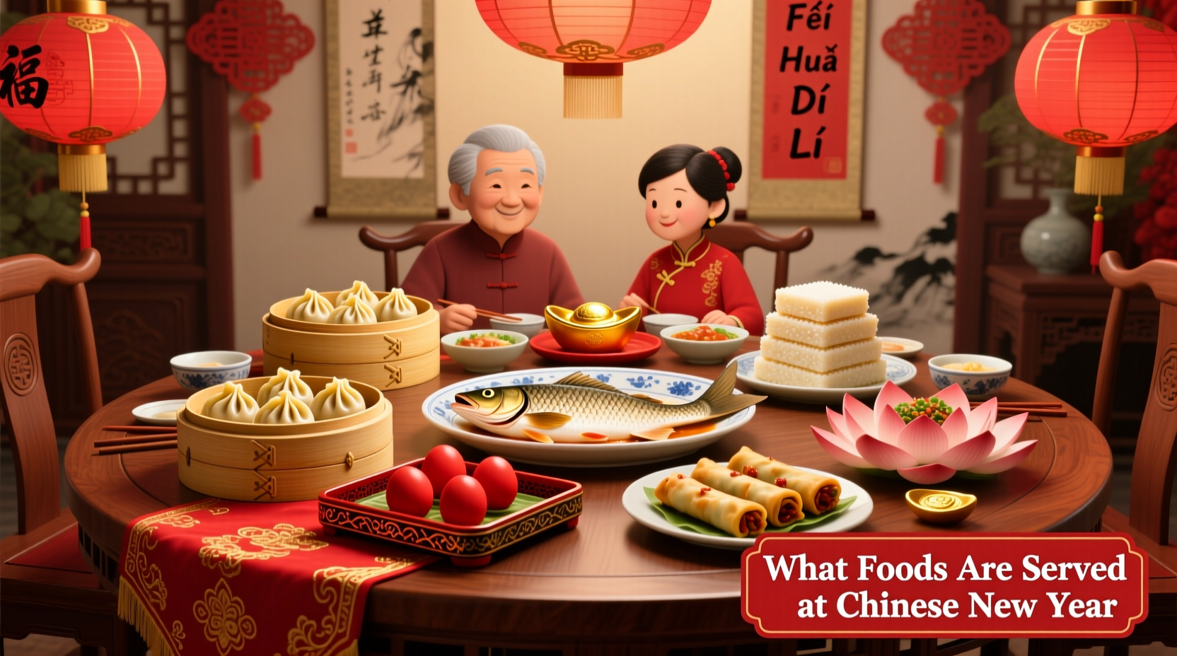 what foods are served at chinese new year