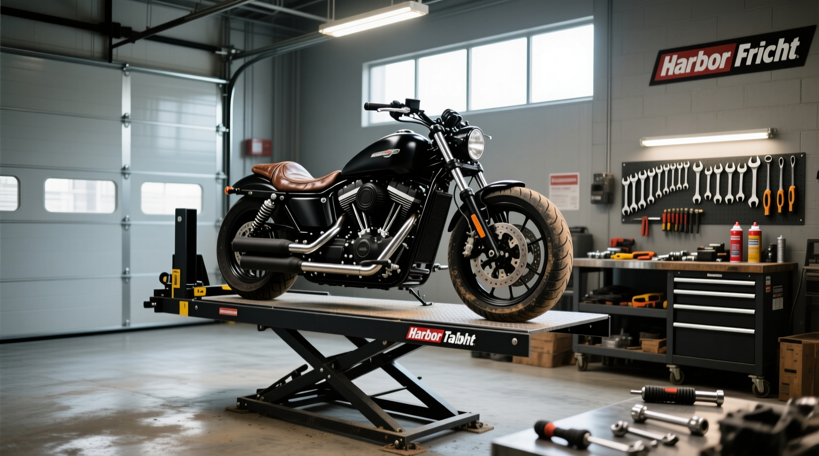 Can a Harbor Freight Motorcycle Lift Table Handle 1500 lbs?