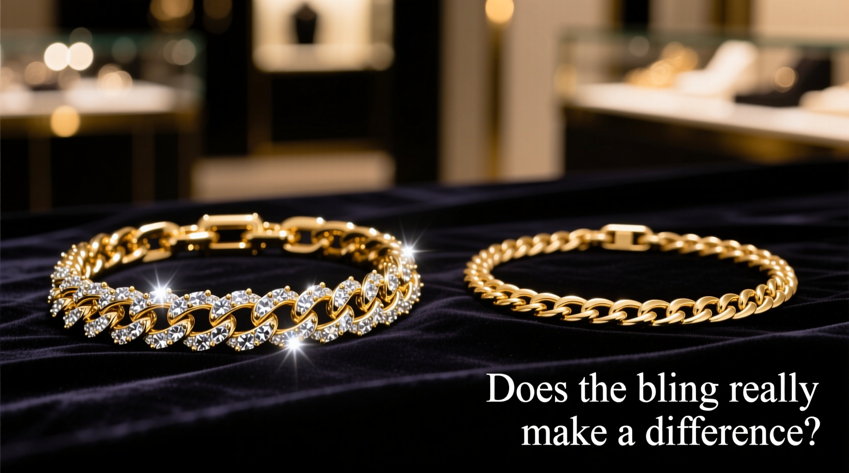 iced out cuban link vs plain does the bling really make a difference