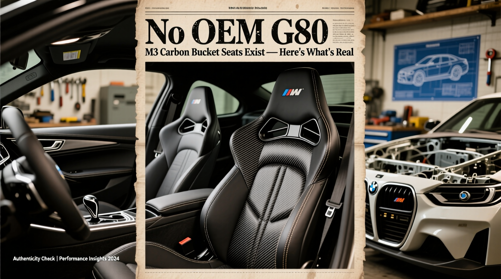 g80 m3 carbon bucket seats