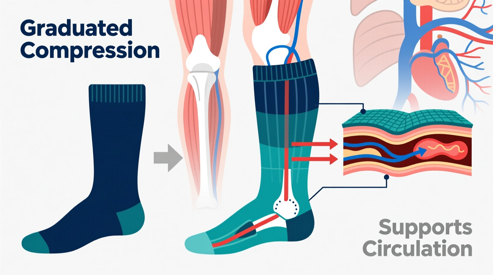 are compression socks basically just fancy knee high socks or is there a real difference