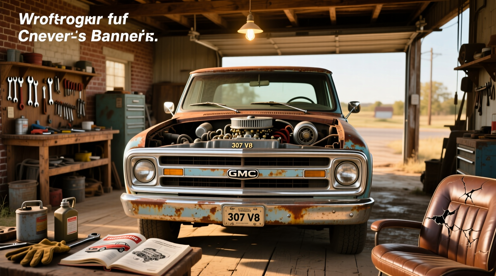 1968 GMC pickup truck, closely related to the Chevrolet C10 series