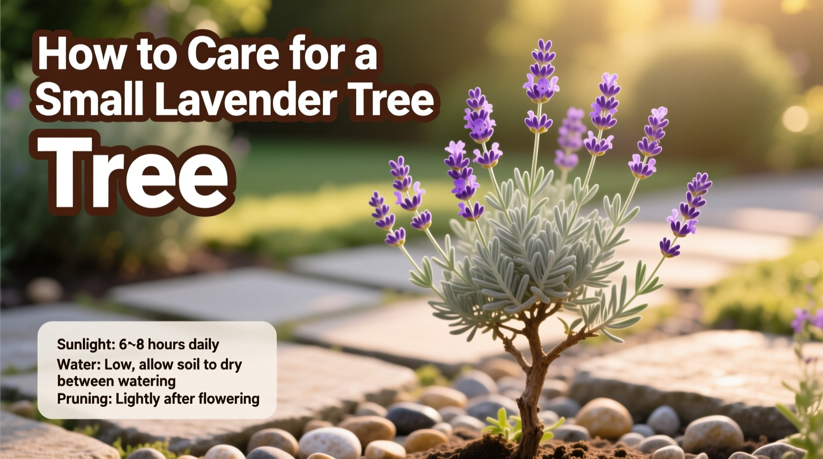 how to care for a small lavender tree