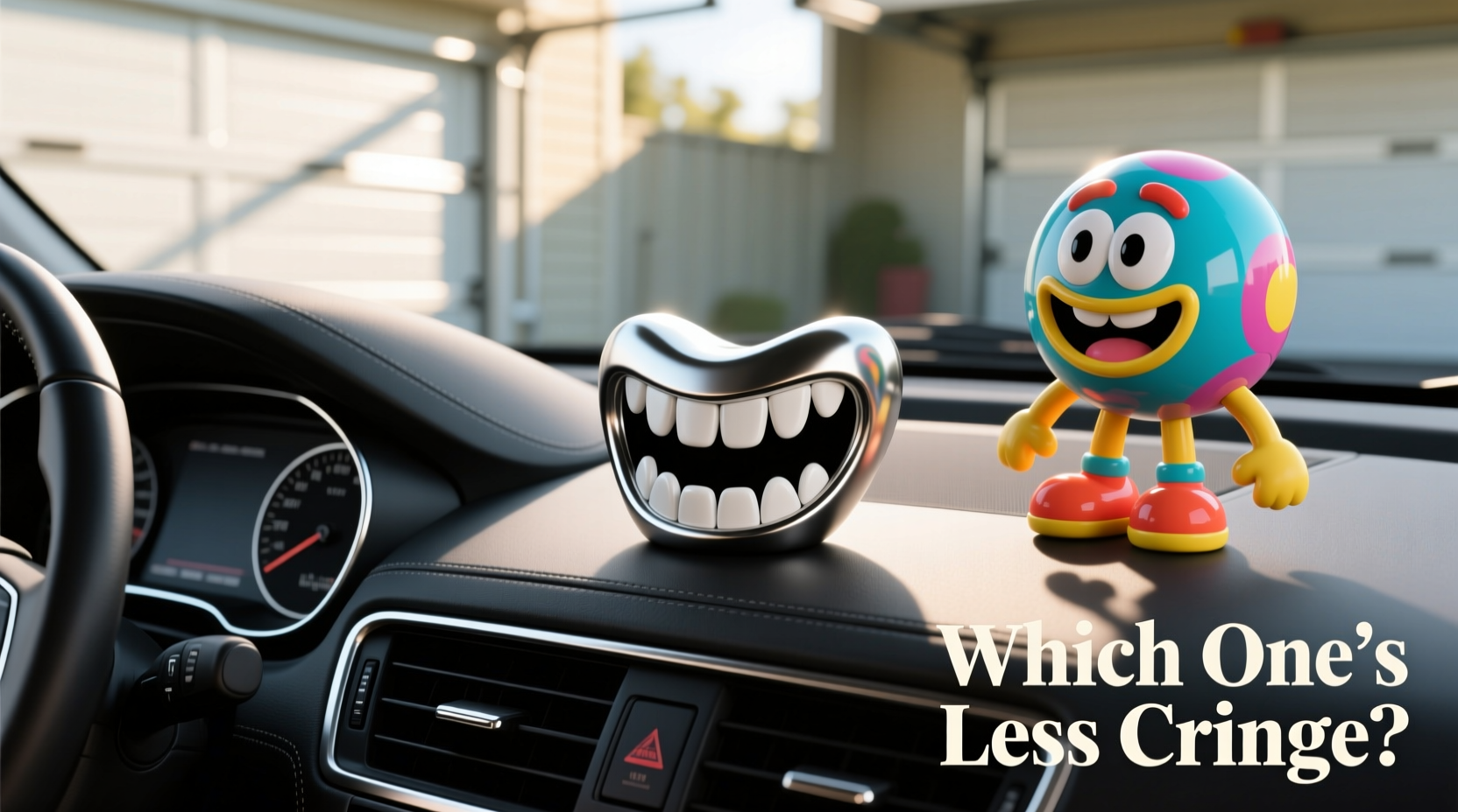 toothless car decor vs dashboard bobbleheads which ones less cringe