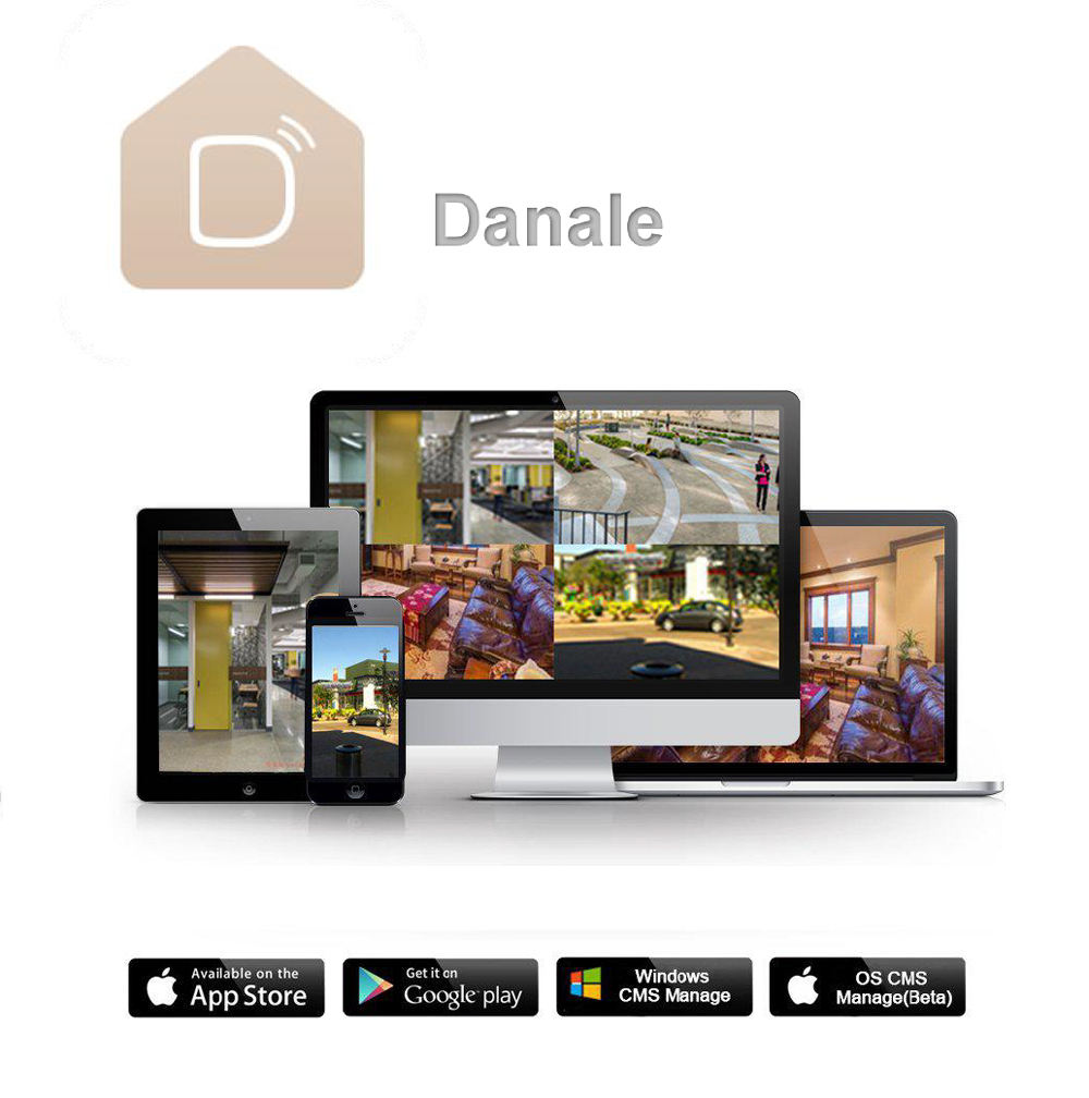 LS VISION-cámara de seguridad con NVR para exteriores lente fija