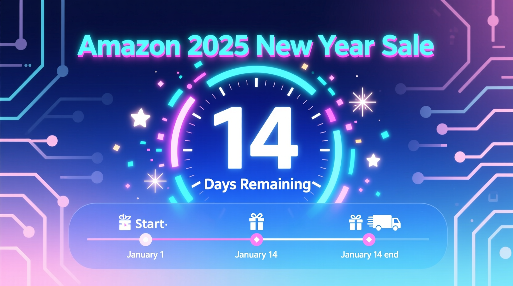 how long is amazon new year sale