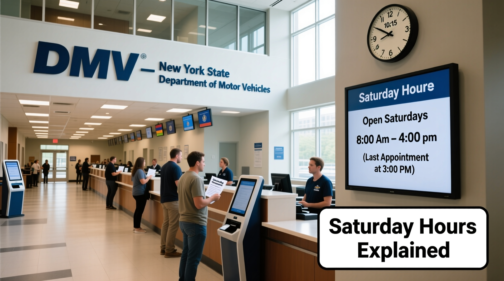 is dmv open on saturdays in ny