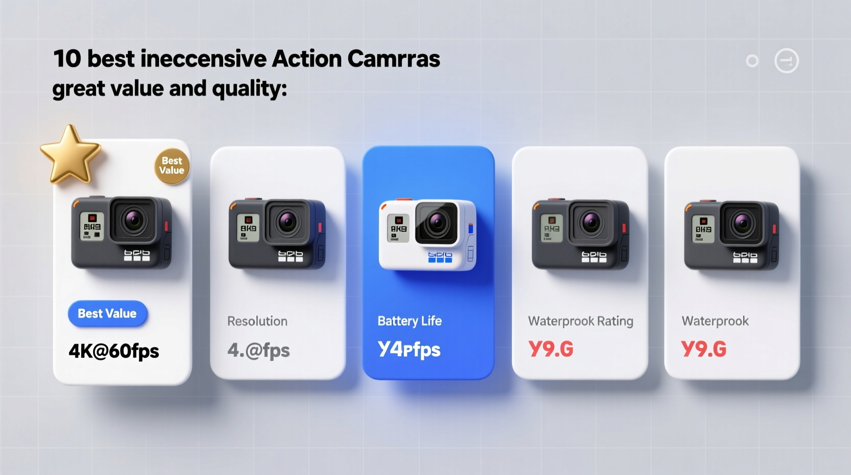 top 10 best inexpensive action cameras for great value and quality