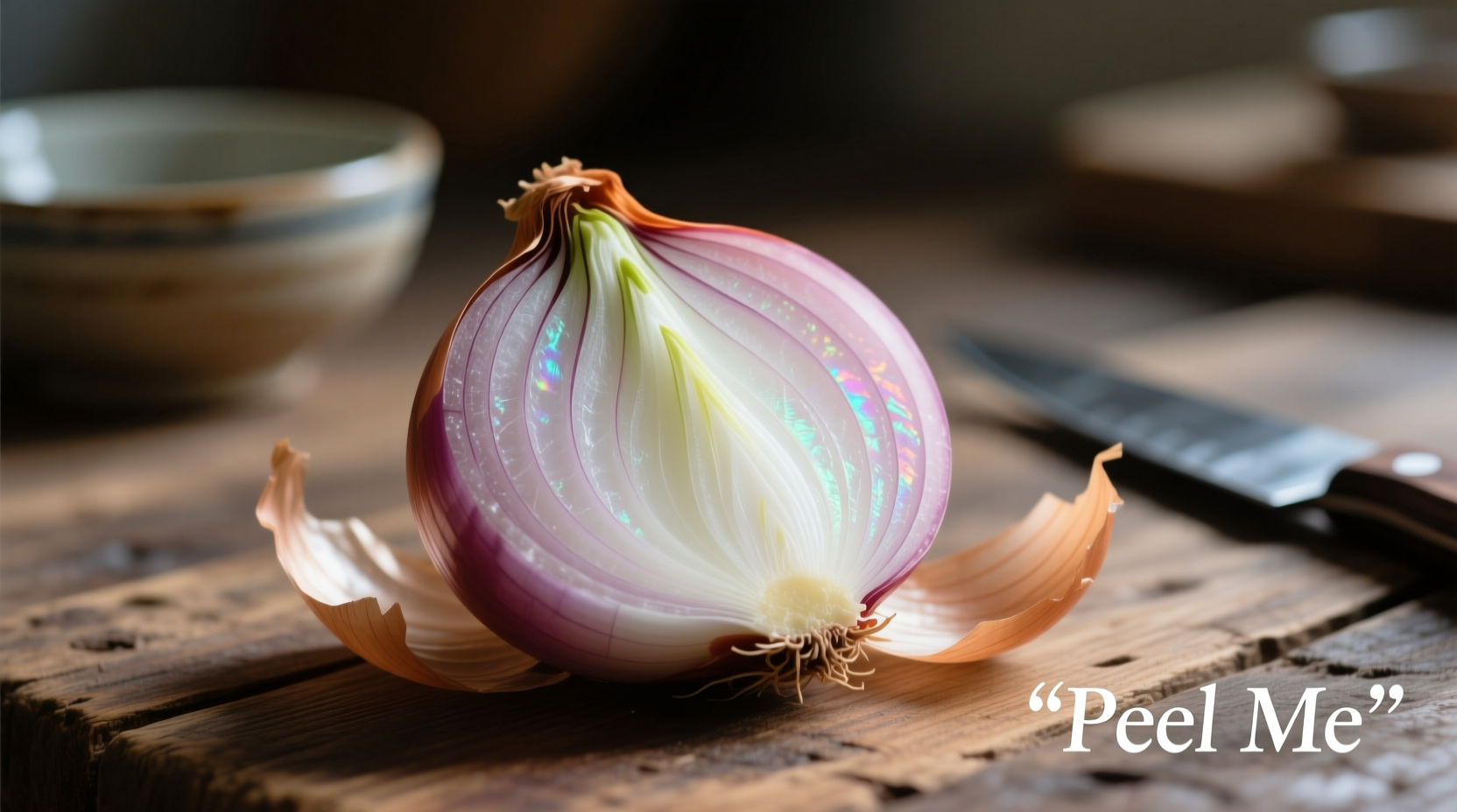 peeled onion