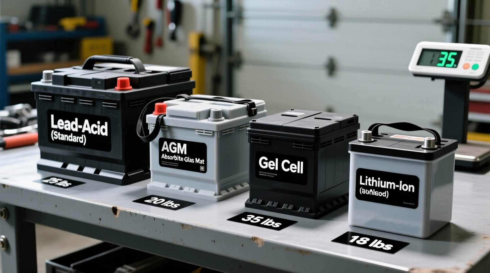how heavy car battery