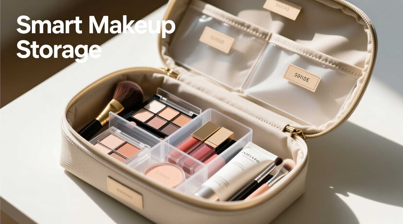 smart tips for organizing your makeup efficiently in a shell toiletry bag