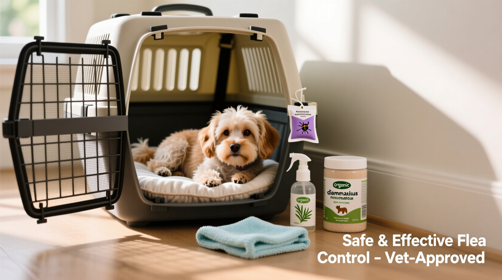 safe and effective ways to eliminate fleas in your dogs carrier without harm