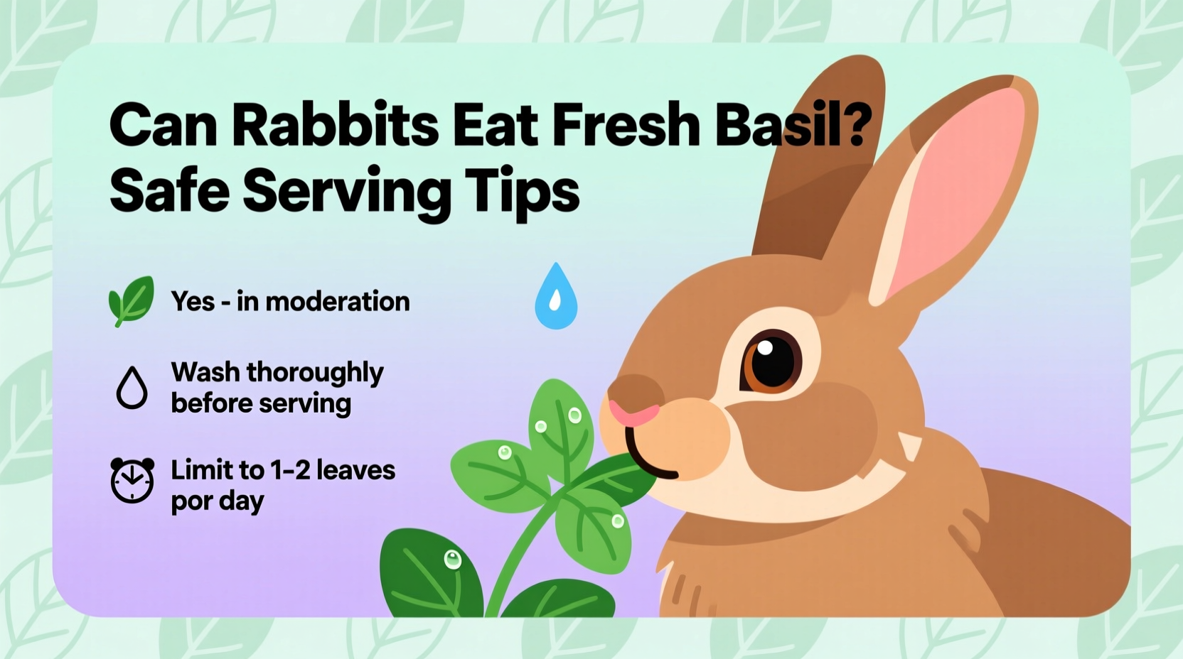 Can Rabbits Eat Fresh Basil? Safe Serving Tips