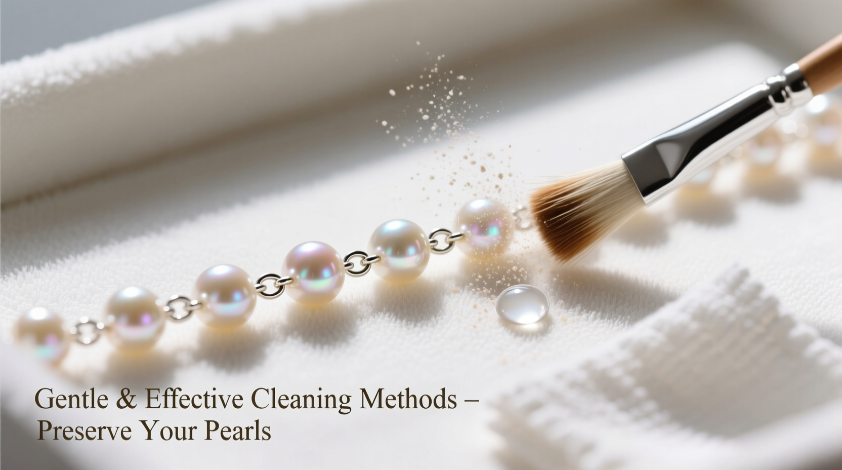 gentle and effective methods to clean pearl imitation chain straps without damage
